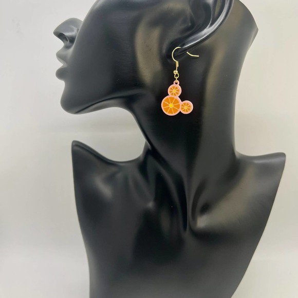 Mickey Mouse Earrings - Orange Slice Earrings - Summer Earrings - Disney Earring - Picture 8 of 10